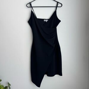 Almost Famous Black sleeveless Asymmetrical Dress Size XL
